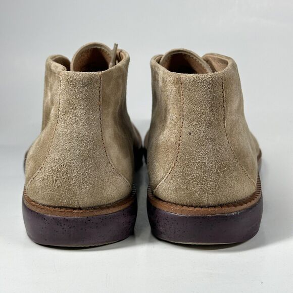 Donald J Pliner Boots Men’s Size 10 M Suede Wingtip Ankle Chukka Tan Ermes-Ma